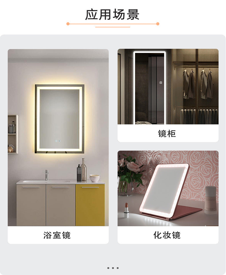 Smart Mirror Switch Accessories8mm Ultra-thin Single Control Bathroom Mirror Dimmable Touch Induction Switch