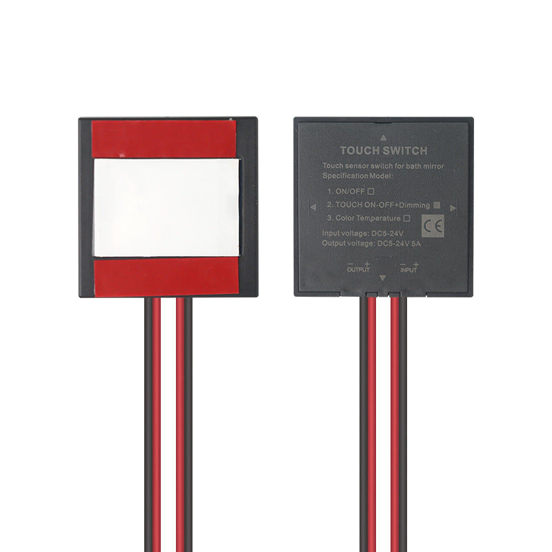 Smart Mirror Switch Accessories8mm Ultra-thin Single Control Bathroom Mirror Dimmable Touch Induction Switch