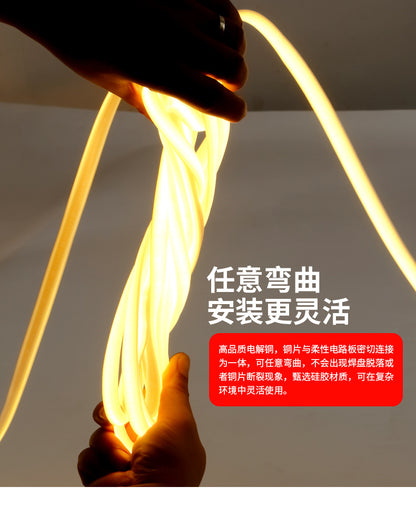 Cross-border Silicone220V High Pressure COB Light Strip110V Living Room led Light strip high voltage outdoor waterproof light strip ambient light