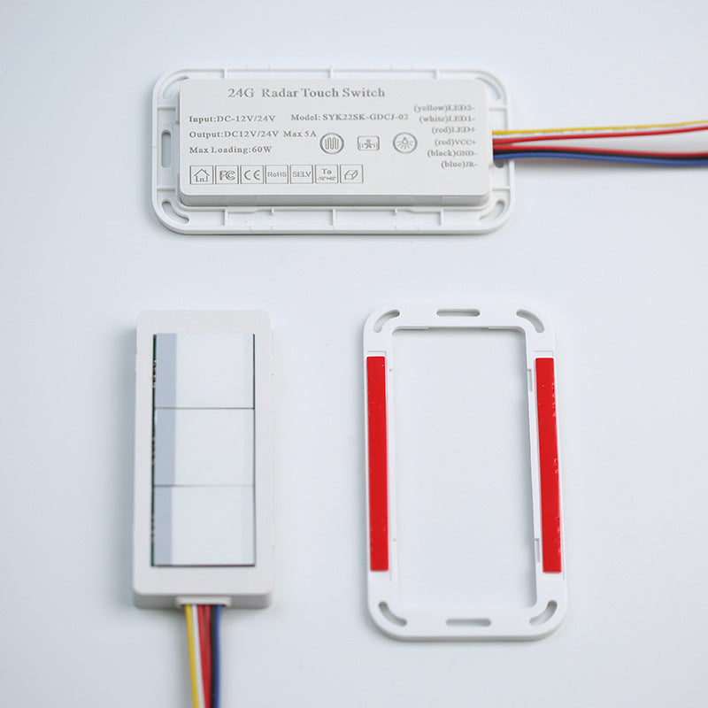 Smart Mirror Switch Accessories8mm Ultra-thin Single Control Bathroom Mirror Dimmable Touch Induction Switch