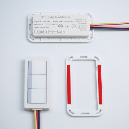 Smart Mirror Switch Accessories8mm Ultra-thin Single Control Bathroom Mirror Dimmable Touch Induction Switch