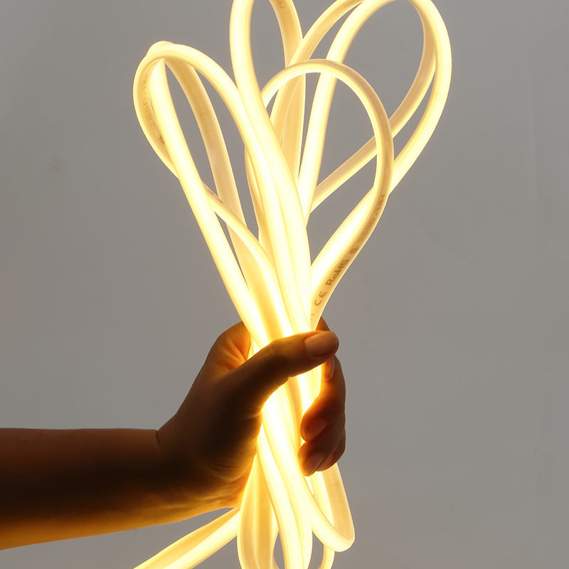 Cross-border Silicone220V High Pressure COB Light Strip110V Living Room led Light strip high voltage outdoor waterproof light strip ambient light